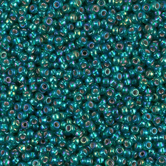 Miyuki Seed Beads 11/0 Silver Lined Emerald , 1017