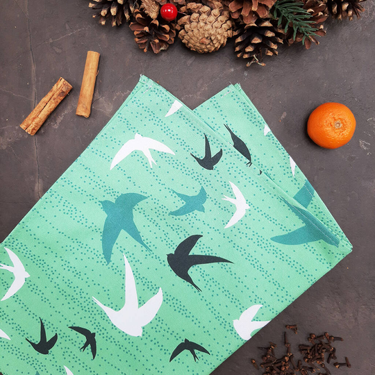 Sky Green Tea Towel