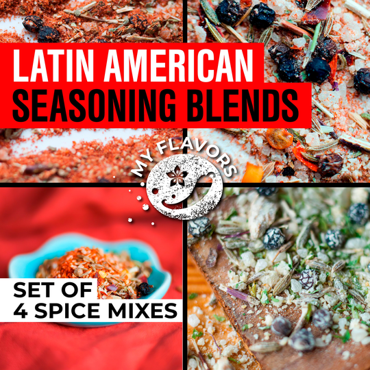 Latin American Spices Set - Mexican Food Adobo, Sazon, Taco Seasoning All Purpose Christmas Gift For Dad From Daughter