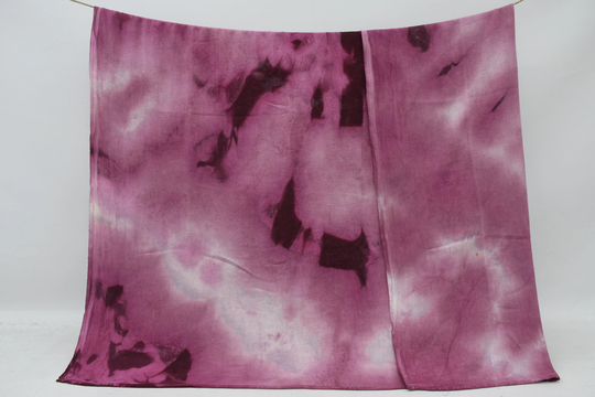 Organic Cotton Blanket, Turkish Bedspread, Soft Tie Dye Throw, Fringeless Sofa Cover, 67"x90