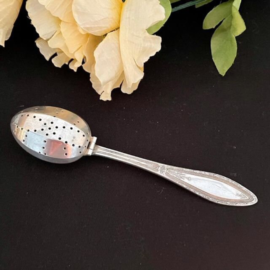 Antique Silverplate Tea Leaves Spoon Rogers Silverplated Collectible