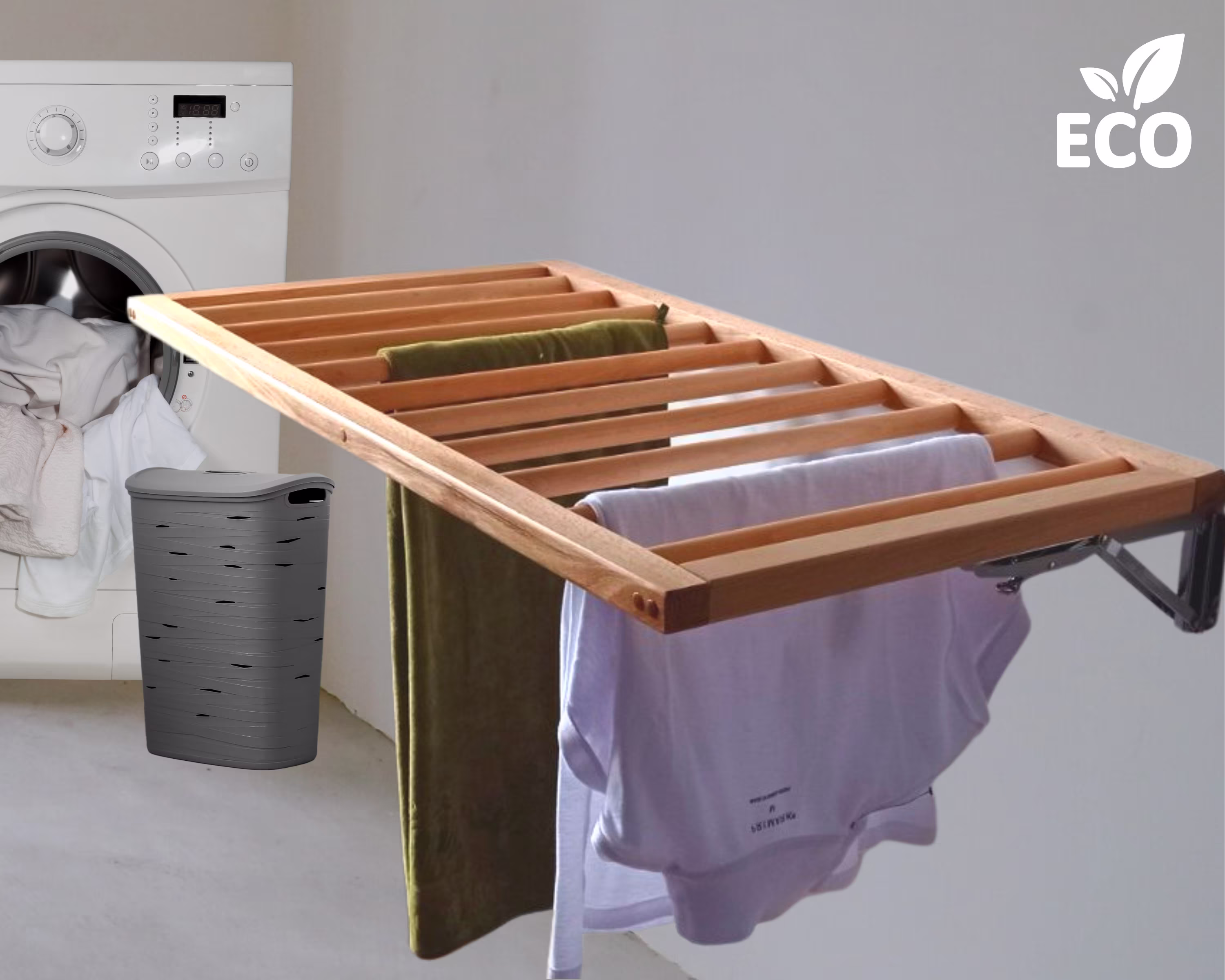 Laundry Room Shelf Decor Bathroom Storage Shelves Organizer Towel Rack Organization Clothes Drying Wall Mounted Ceiling Dryer Minimalist