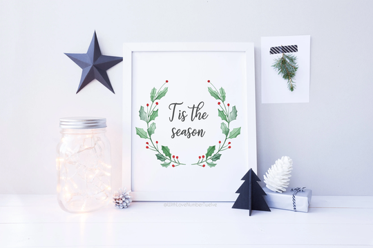 Tis The Season - Wall Art Christmas Print