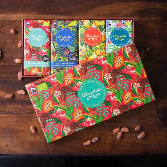 Creamy Dark Organic Fairtrade Mixed Chocolate Gift Box