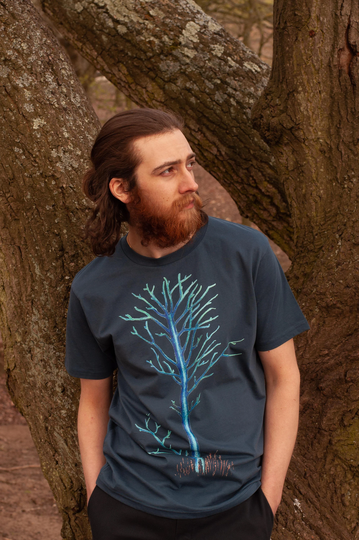 Splinters, Men Tshirt, 100% Organic Cotton, Eco Friendly Inks, Tree Planting Tee