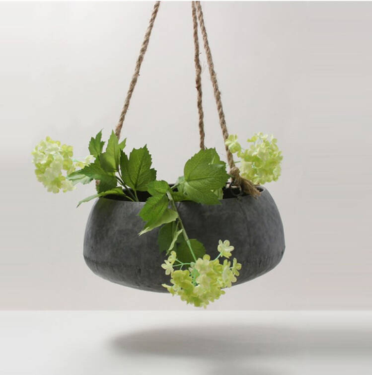 Large Galvanised Hanging Planter
