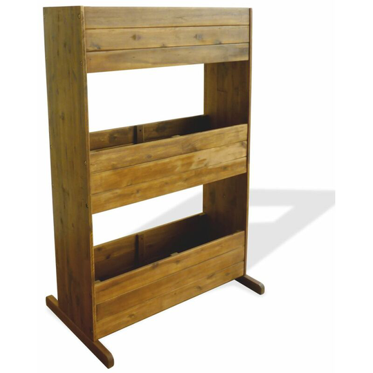 Topdeal - 3-Tier Garden Planter Solid Acacia Wood VDTD28032