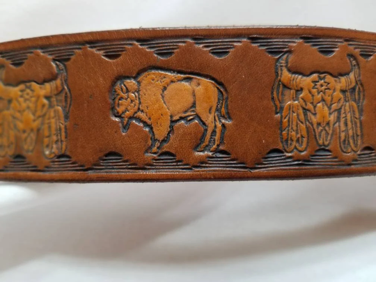 Leather Southwestern Wrist Cuff
