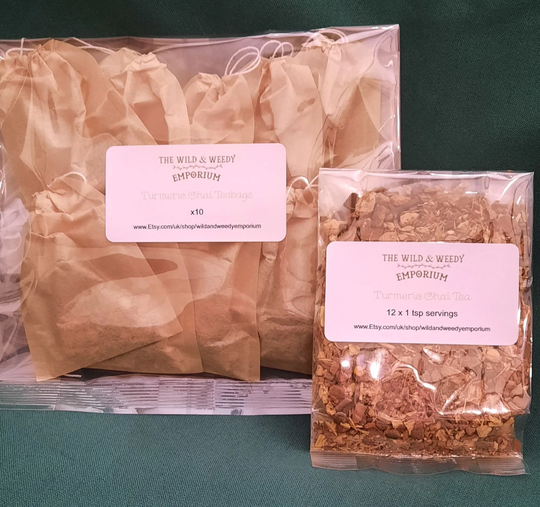 Organic Turmeric Chai Tea | Loose/ Teabags