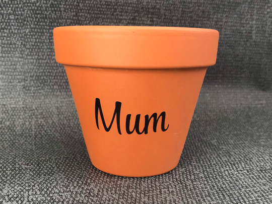 Mum Plant Pot, Christmas Present, Mother's Day Gift, Garden Unique Present For Mum, Mums Birthday Mum Gift