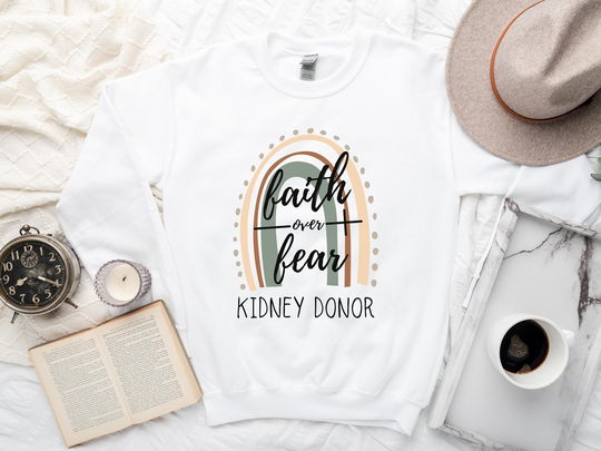 Kidney Donor Sweatshirt, Gift For Donor, Transplant Jumper, Unisex Awareness, Organ Donation Sweatshirt