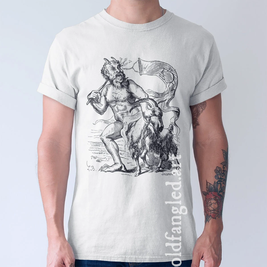 Azazel - Unisex Organic T-Shirt, Vintage Style Demon T-Shirt