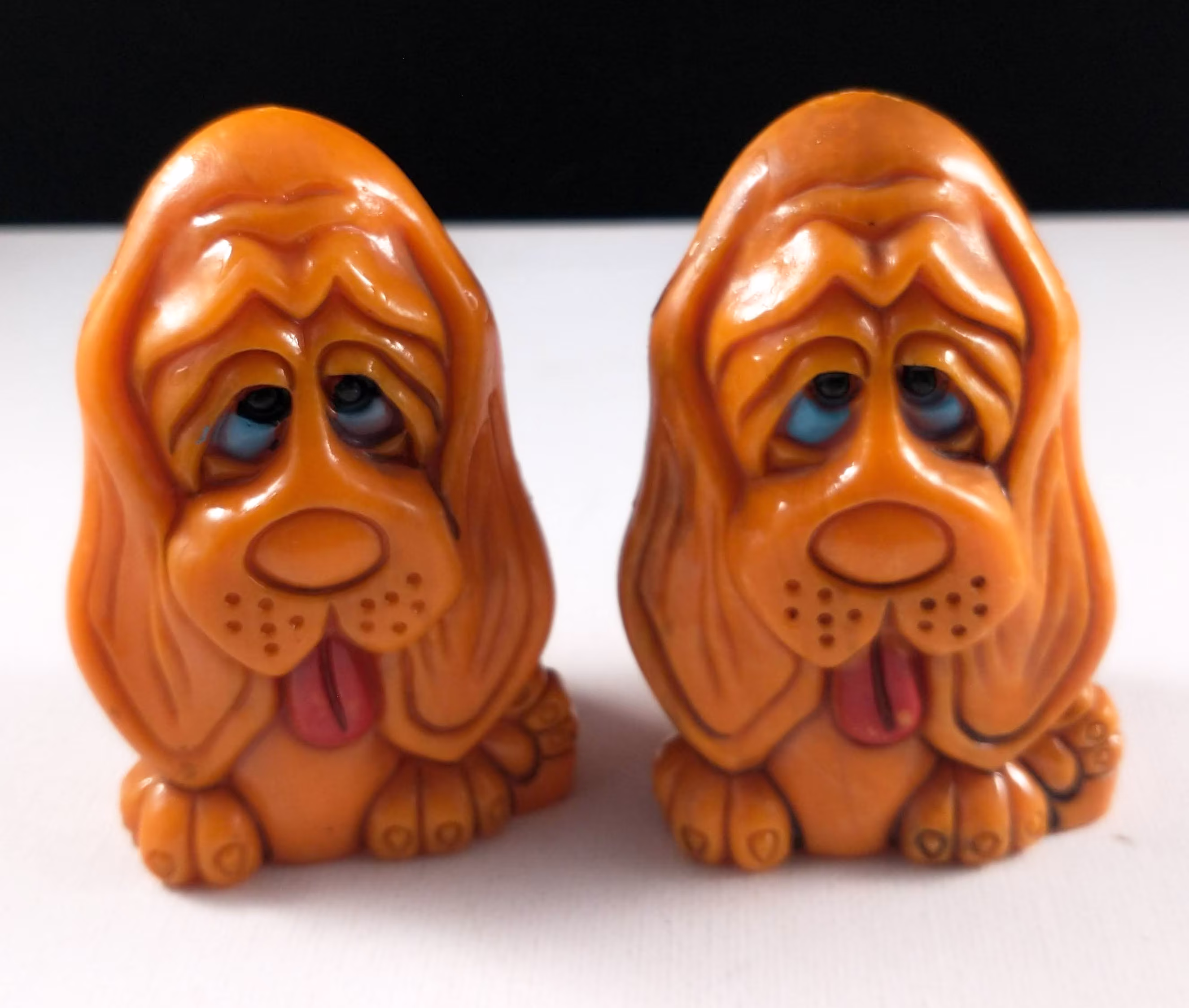 Puppy Eyes - Vintage Salt & Pepper Shakers Plastic
