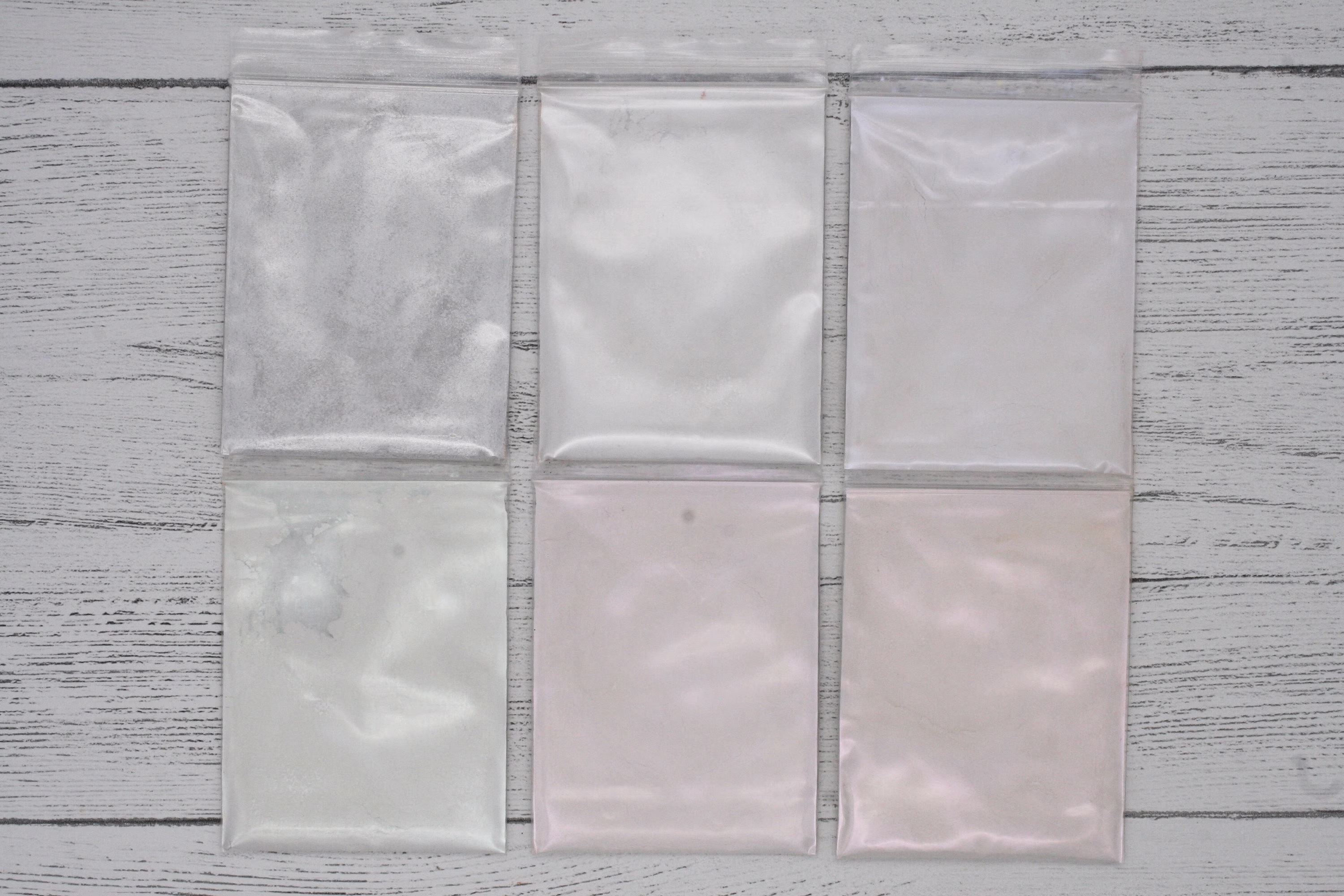 Mica Powder, Colour Pigment For Epoxy Resin, Soap Making, Candle Resin Art, White Pigment, Silver Mica, Satin Violet, Pearlred