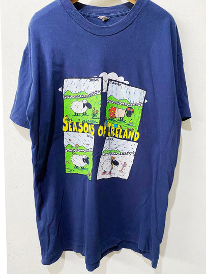 Vintage Seasons Of Ireland Sheep Shirt Size L Free Shipping