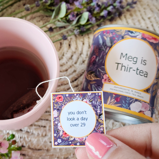 'Thirtea' Personalised 30th Birthday Tea Gift Set
