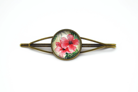 Hibiscus Hair Slide, Tropical Accessories, Flower Pins