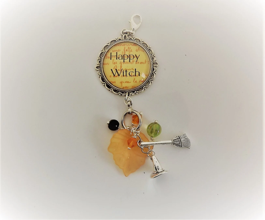 Halloween Tea Charm, Happy Witch Infuser Charm