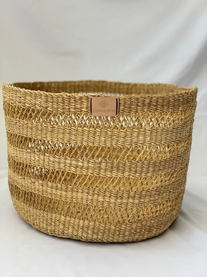 Large Plant Basket Open Weave