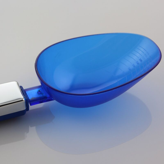 0.1g up to 200g graduation measuring spoon, multi-function food scale, kitchen scale for spices & herbs-blue