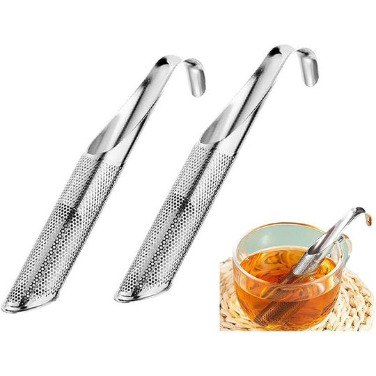 Gdrhvfd - Stainless Steel Tea Infusers, Stainless Steel Strainer Tea Strainer Tube Original Tea Infuser, Thermos Cup Diffuser Tube, Bulk Herb Infused