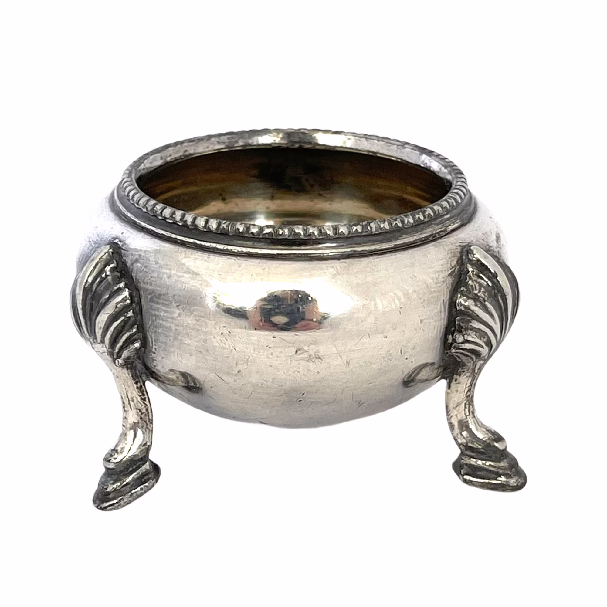 Antique Cauldron, Silver Plated Salt Cellar Or James Deakin & Sons, Wiccan Altar, Witchcraft, Candle Holder, Cauldron