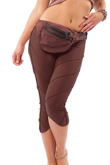 Organic Cotton Pixie Leggings in Brown