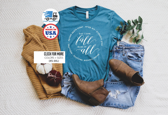 I Love Fall Shirt, T Teacher Tee, Shirt For Women, Kids Its Yall Favorite Season