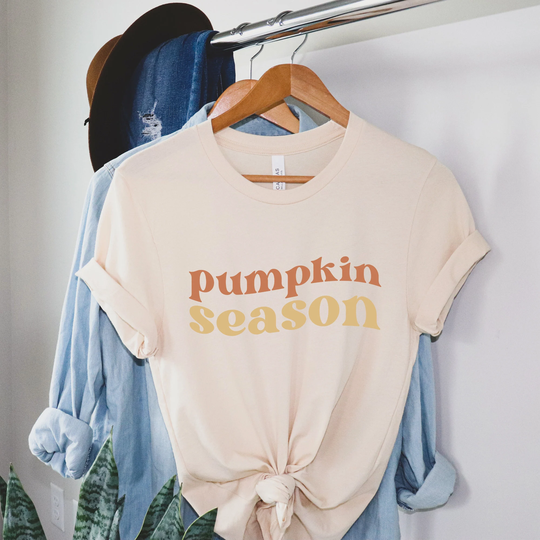 Groovy Pumpkin Season Shirt, Patch, Fall T-Shirt, Retro Autumn Thanksgiving Shirts, Cute Shirts Boho