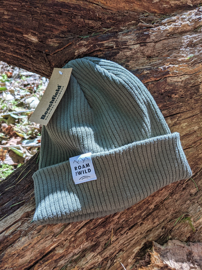 Roam The Wild 100% Organic Cotton Green Beanie Hat