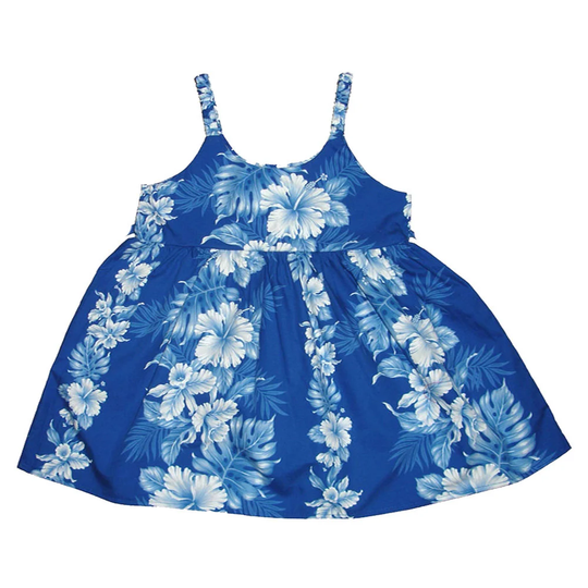 Orchid Hibiscus 100% Cotton Baby Girl Hawaiian Dress Made in Hawaii