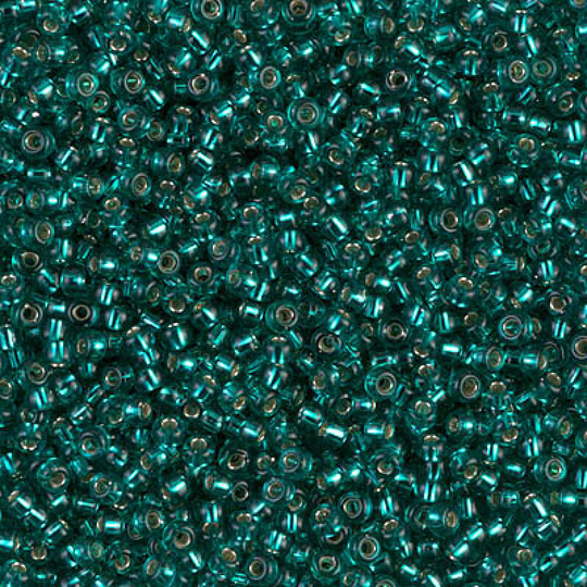 Miyuki Seed Beads 11/0 Silver Lined Teal, 2425-New