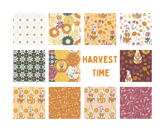 Harvest Time - Fat Quarter Bundle 11Pc/Bundle By Vicky Yorke For Camelot Fabrics Sold By The in Stock & Ships Today