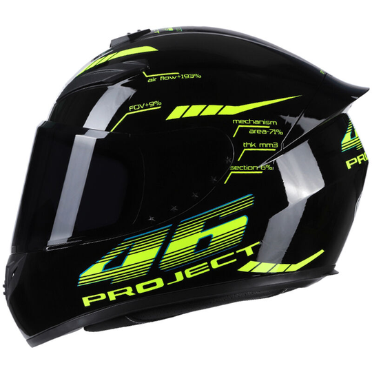 Asupermall - Motorcycle Helmet Full Face Rapid Street Helmet Unisex Adult Cool Rider Equipment Four Seasons New Street Touring Motorcycle Helmet