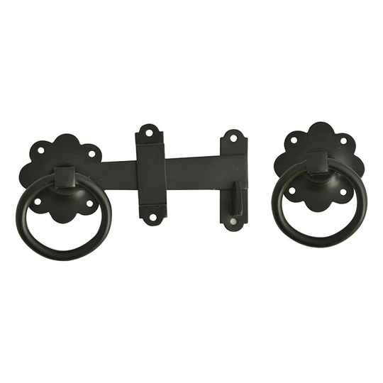 Forge - Ring Gate Latch - Black Powder Coated fgeringglbl