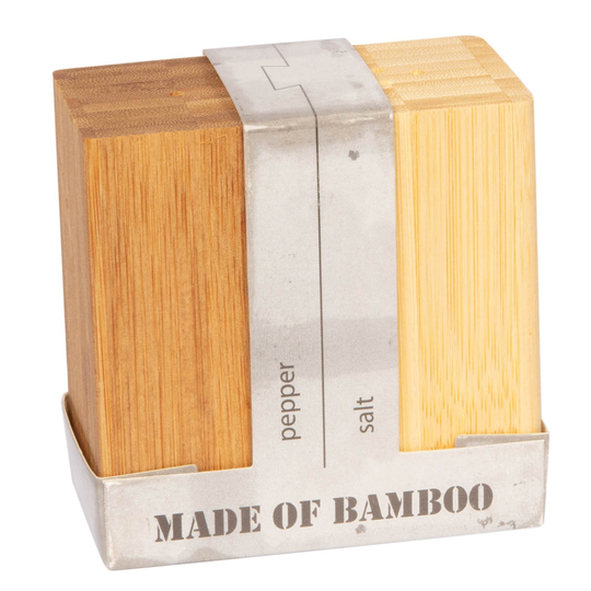 Bamboo Salt & Pepper Pots
