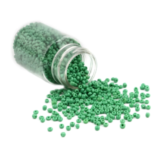 Dark Green Glass Seed Beads 2mm, 2mm Beads, Jewelry Making Supplies