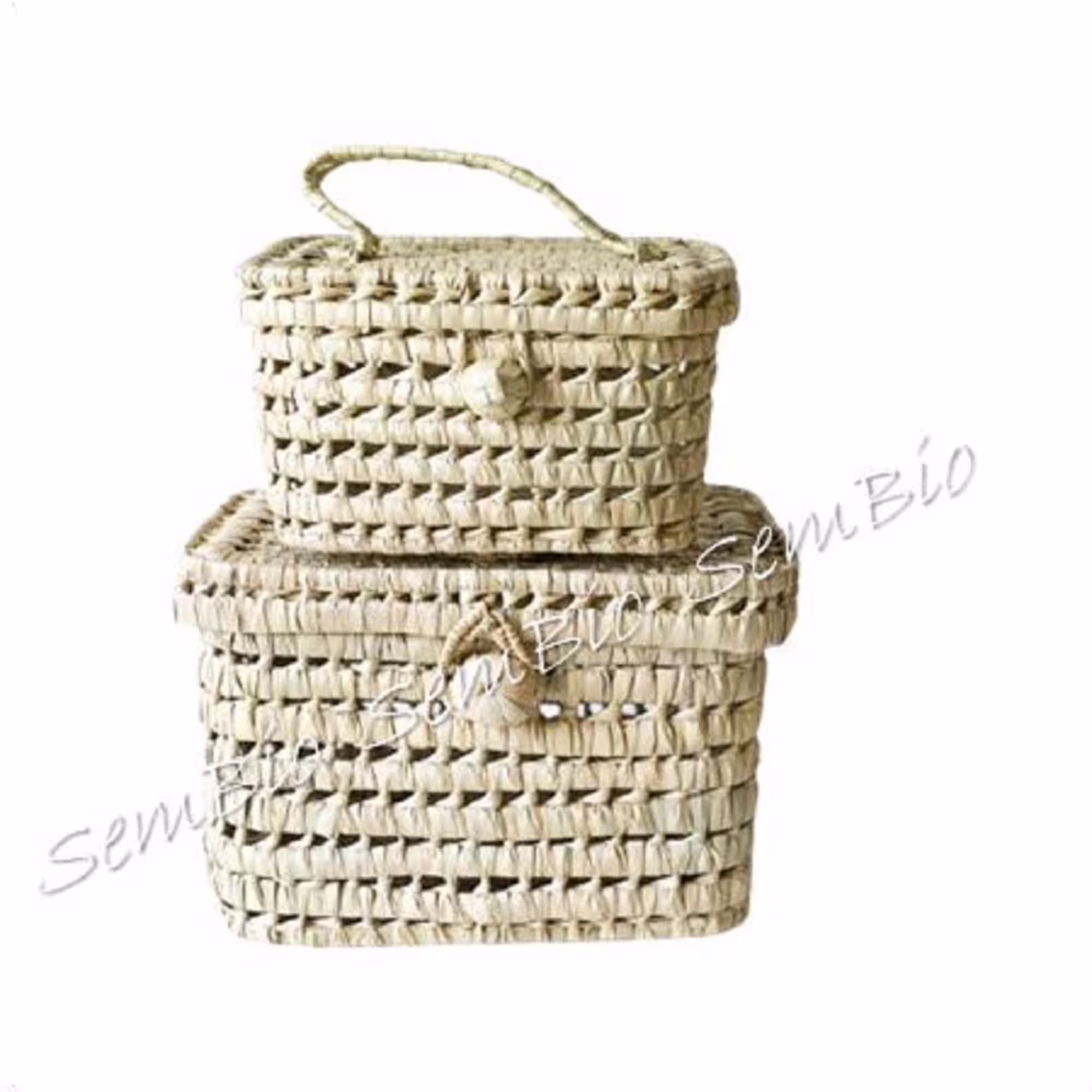 Palm Leaf Suitcases, Handmade Storage Baskets, Woven 100% Natural, Fedex Shipping