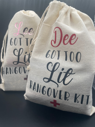 We Got Too Lit Hangover Kits - Party Favors Bachelorette Party