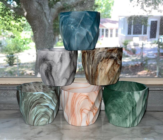 Set Of 2 Mystery Celestial Succulent Pots/ Mini 2.5 Inch Ceramic Succulent Planter Pot With Drainage, Witchy Planting Flower Pots