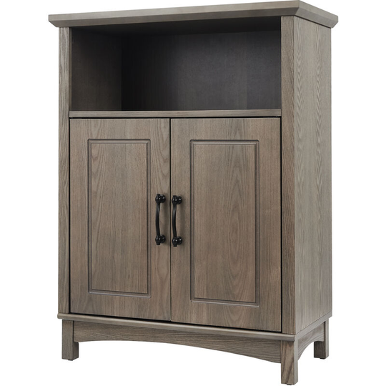 Russell Wooden Bathroom Free Standing Storage Cabinet Unit 33 cm x 66 cm x 87 Salt Oak EHF-F0013 - Salt Oak - Teamson Home