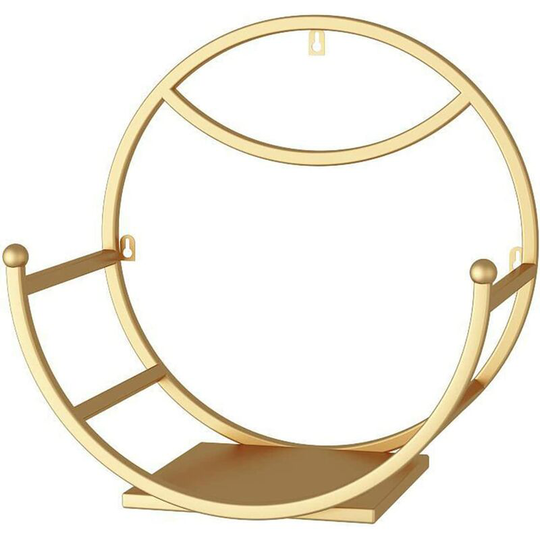 Indoor Plant Wall Planters Modern Design Wall Plant Holder, Living Room Plant Holder for Restaurant, Decorative Wall Frame - Gold 25cm
