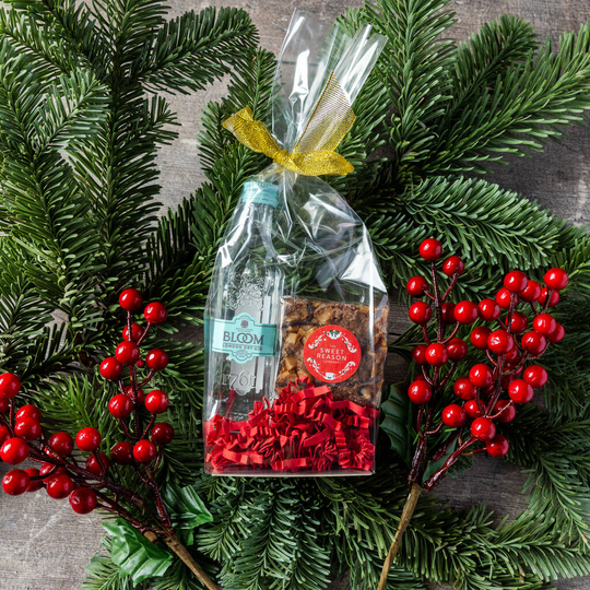 Christmas Gin And Salted Caramel Brownie Bag