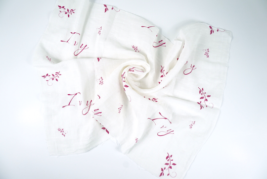 Personalised Organic Muslin Swaddle
