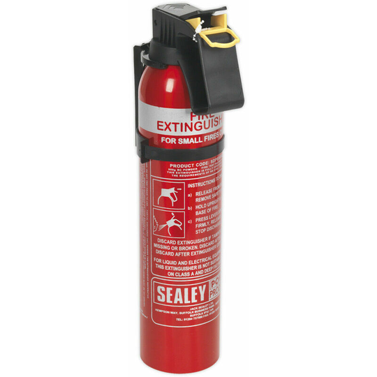 Loops - 0.95kg Dry Powder Fire Extinguisher - Wall Mounting Bracket - Disposable