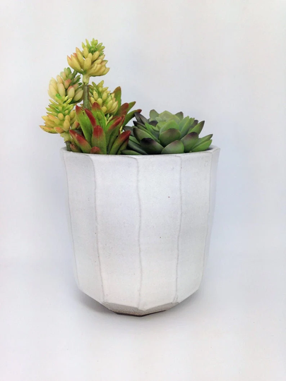 Geometric Planter, Succulent Planters, Ceramic Flower Pot, Pottery Cactus Stoneware Rustic Made To Order
