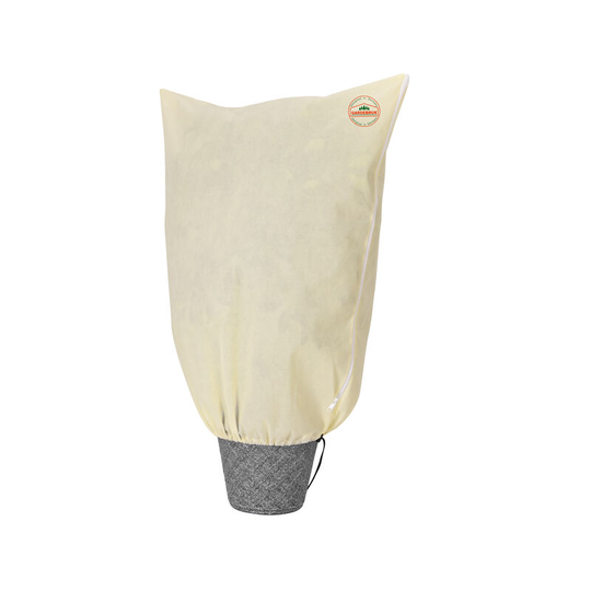 Gardebruk - Winter Frost Protection Zipped Fleece Hood Bag For Potted Garden Plants Beige Different Sizes 1x0,8m (de)