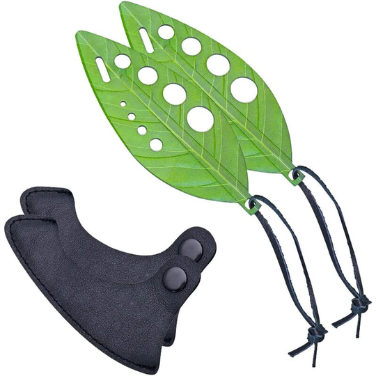2 Pcs 9 Holes Stainless Steel Kitchen Herb Leaf Stripping Tool, Metal Herb Peeler with pp Protective
