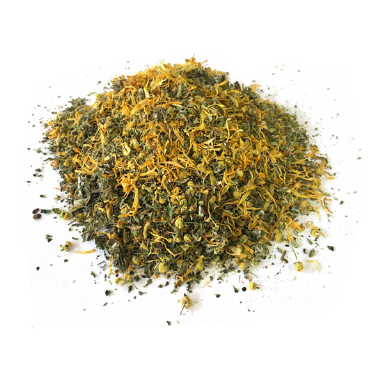 Premium Calming Blend | Lemon Balm, Raspberry Leaf, Damiana, Chamomile, Marigold, Herbal Unwind & Relax Anxiety Relief