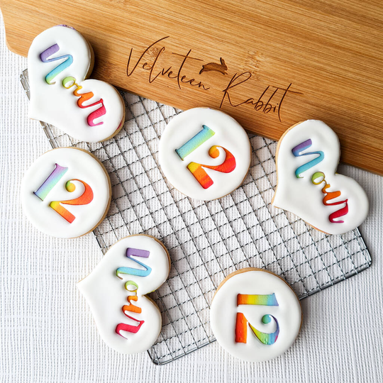 Personalised Rainbow Birthday Cookies Gift Box